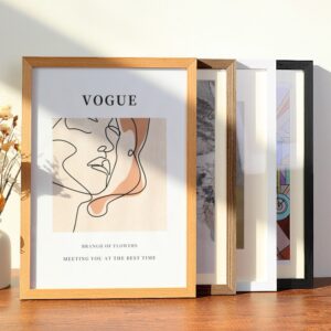 Museum Quality Customized Black Wood Photo Frame UV Printed 30×40 Poster Picture 6×8 A4 Desktop Stand Wall Hanging Money