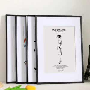 Narrow Border Aluminum Picture Frame Wall Mount Certificate Photo Frame