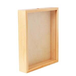 Natural 9×11 Inch Deep Display Case Wood Photo Picture Shadow Box Frame