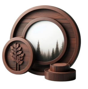 Natural Eco friendly Wood Picture Frame Modern Style Tabletop Decorative Wall Frames Family Photos