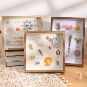 New Arrival Black Wood 3cm 5cm 2 inch Deep 8×10 A3 A4 16×20 Shadow Box Photo Frame with Glass Wooden Shadow Box Frames