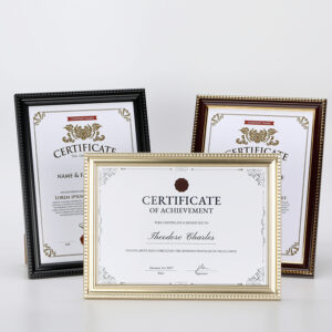 New Arrival Customizable Plastic Photo Frame Simple Wall Hanging Tabletop Certificate Poster Picture Various