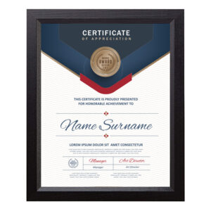 New Arrival Customization Diploma Folder Paper Award Certificate Frame for Office Business Awards Graduation