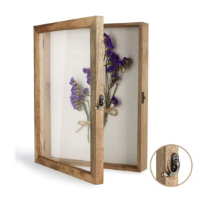 New Arrival Glass and Metal Shadow Box Picture Frames Floral Subject Memorial Gifts for Photo Display