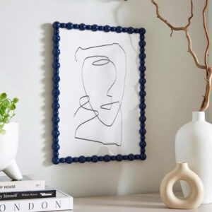 New Arrival Glossy Lacquer Bobbin Photo Frame Decorative Handmade MDF Beaded Picture Frame for Wall Display Home Decor & Gift