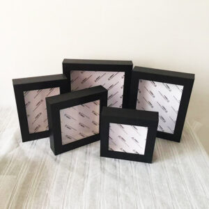 New Arrival Modern Black Wood Shadow Box Photo Frame UV Printing Lightweight Durable Wall Mount 5×7 A3 A4 Sizes UV Glass