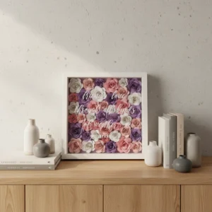 New Classical Post modern Style Wood Glass Shadow Box Frames for Portrait Flower Home Decor 12×12 Square Picture Frames