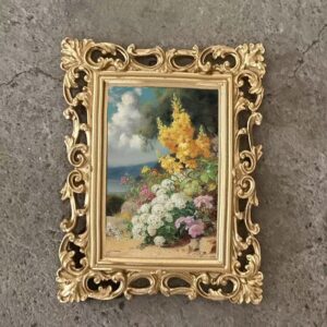 New Design European Retro Wood Carved Gold Picture Frame Desktop and Wall Mount Decorative Ornate Photo Frame