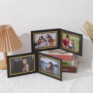 New Recommendation Handmade Safety Certification Multi Size DIY Assembly Space Saving Folding Cardboard Photo Frames 6 Color