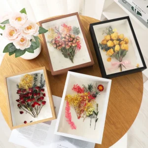 New Three Dimensional Hollow Photo Frame Rose Specimen Home Decoration Ornament Wall Hanging Handmade DIY Frame Picture Frame