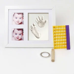 Newborn Infant Print Keepsake Desktop Photo Frame Baby Shower Gift DIY Hand Foot Print Display Stand