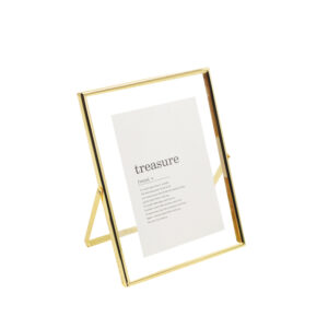 Nordic Double Side Glass Photo Frame Gold Metal Floating Art Picture Frame