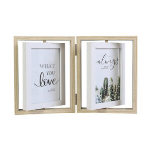 Nordic Ins Style Simple Modern Double Sided Rotating Floating Photo Frame for Home and Office Desktop Decoration