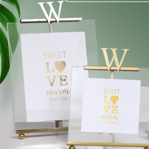 Nordic Metal Glass Photo Frame Creative Modern Simple Office Decoration with Transparent Plant Specimen Frame