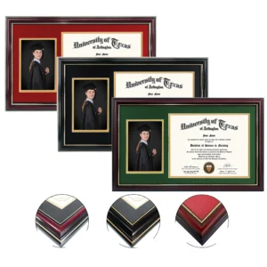 Nordic Retro Wall Hanging Solid Wood Photo Frame Light Luxury Simple Certificate Display Eco Friendly Factory Price