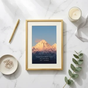 Nordic Style Portable Desktop Home Decor Aluminum Alloy Material Photo Frame