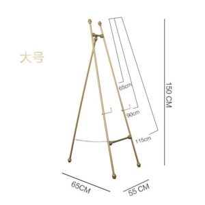 Nordic Style Wedding Welcome Display Stand Iron Easel Metal Photo Frame Floor Standing