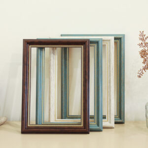Nordic Wood Poster Frame for Artwork Display Outer Frame with Customizable Logo for Oil Painting