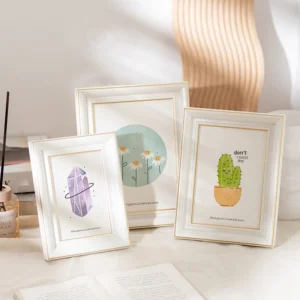 Nordic style Resin Photo Frames Multi size PS Desktop Decorative Frames