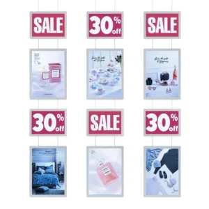 ODM OEM Led Illuminated Poster Frame Shop Window Display Poster Holder Crystal Frame A3 Size Light Box
