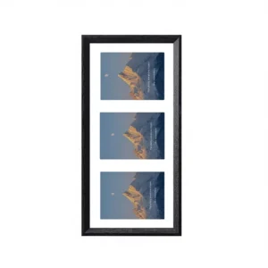 OEM Black MDF Wooden Photo Frame Large Flat Edge Wall Mount Picture Display for Wall Art Home Decor