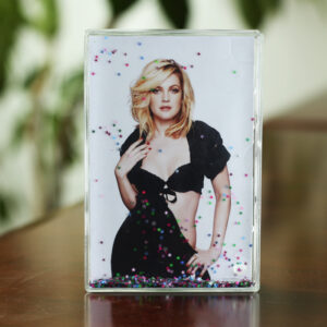 OEM Custom 4*6 Water Picture Frame Rectangle Christmas Acrylic Plastic Photo Snow Globe Liquid Glitter Heart Shape Picture Frame