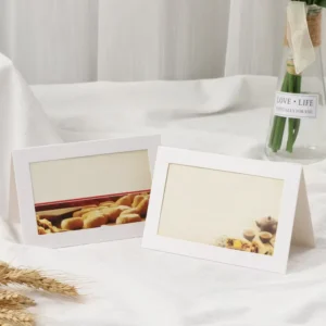 OEM Customized Bedroom Living Room Folded Paper Frame Standing Cardboard Photo Frame for Tabletop Decoration