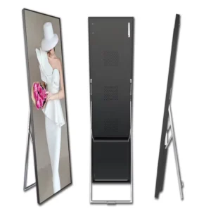 Outdoor P2 Floor Standing Smart Digital Video Advertising Screen LED Poster Display LED Display Frame