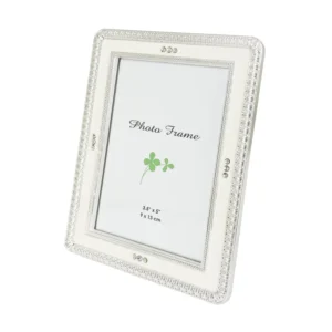 PFZ6584 35 Pink Enamel Metal Eco Friendly Durable Photo Frame Vertical Display Easel 1.5 2.0mm Glass for Desk Wall Decor