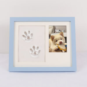 Paw Print Painted DIY Photo Frame Solid Wood Modern Home Decor Waterproof Gift for Cats & Dogs Birthday Pet Supplies