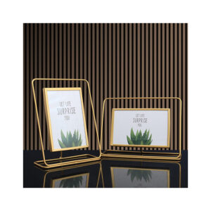 Personalized 6 inch Metal Photo Frame Office Desktop Storage and Image Decoration Stand Display Picture Frame Ornaments