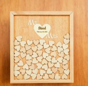 Personalized Pattern Customization Wedding Photo Frame Wooden Craft Ornament Wedding Scene Decoration