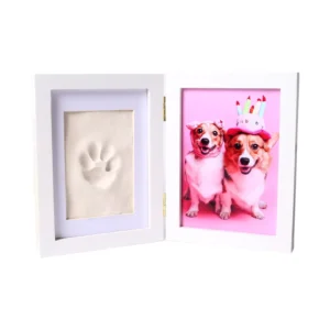 Pet Paw Print Commemorative Dog Cat Footprint Photo Frame Hairy Child Design Durable Wood Painting Digital Printing Fashionable