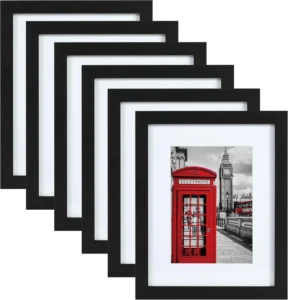 Photo Frame A4 Wood Custom Logo and Size 5 6 7 8 10 Inch Desktop Wooden Picture Frame Simple and Elegant Decor for Wall Mounting