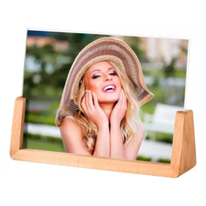 Photo Frame Base for Tabletop Decoration Light Wood Assorted Colors