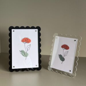 Photo Frame Desktop Decoration Photo Album Decoration Acrylic Lace Table Display