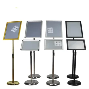 Plastic Floor Display Stand Supermarket Retail Poster Frame for Promotion Advertising