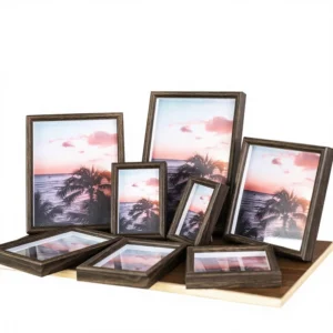 Popular Simple Handmade MDF Photo Frame Customized Size for Family Wall Mounting or Tabletop Display