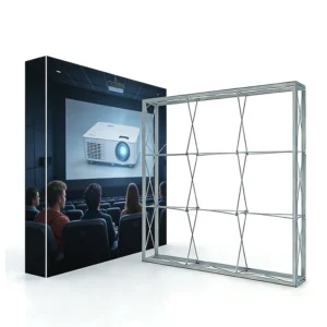Portable Frameless Seg Tension Fabric Pop Up Backdrop Wall Banner Display Stand Supplier
