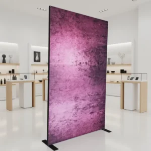 Portable Tension Fabric Aluminum Banner Stand Exhibition Booth Straight Backdrop Stand