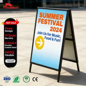 Poster Stand for Floor Sturdy and Stable Sign Holder for Shopping Malls Hotels Museums and Conference Venues