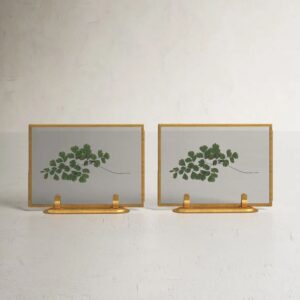 Premium Metal Gold Photo Frame Wedding Artwork Photos Crafts Drawing Picture Frame for Home Living Room Hotel Desktop Decor