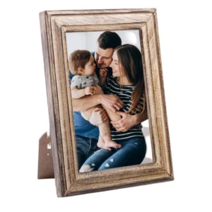 Premium Personalized Folding Pine Wood Photo Frame Classical Wedding Anniversary Memory Display Gift Ideal for Loved Ones