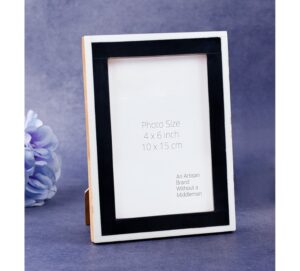 Premium Quality MDF Board Photo Frame With B & W Resin Design Home Office Room Decorative photo frame Households Item
