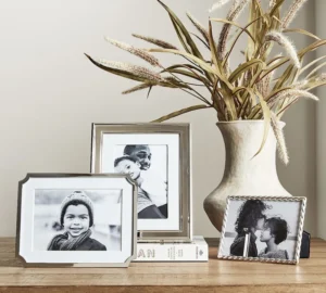 Premium metal photo frame for elegant wall decor perfect gift for weddings birthdays anniversaries and office display