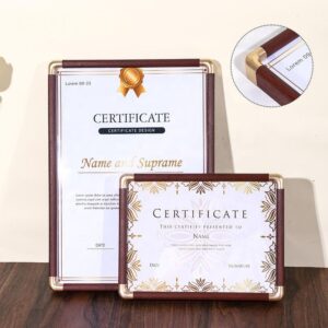 Professional Certificate Frames 6 7 8 10 A4 Degree Frame for Diplomas for Tabletop and Wall Display