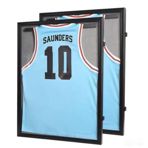 Professional Jersey Display Frame MDF Wood Shadow Box with Acrylic Cover for Sports Shirts 16×24 & 18×24 Inch Football