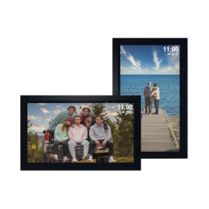 Pros 15.6″ Digital Photo Frame FHD IPS Touch Screen WiFi Cloud Share Art Pictures Videos Via Frameo Auto Rotate Motion Sensor