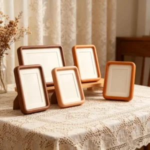Pure Handicraft Unique Design Wooden Photo Frame with Embossed Different Customized Colours & Size Tabletop Display for Home