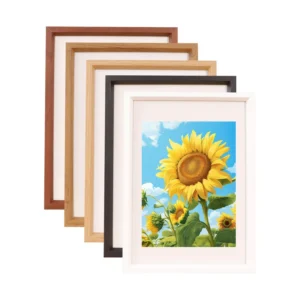 R Frame A3 A4 Wood Frames With Plexiglass Wall Mount Poster Display MDF Wooden Picture Frame